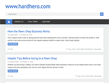 Tablet Screenshot of hardhero.com